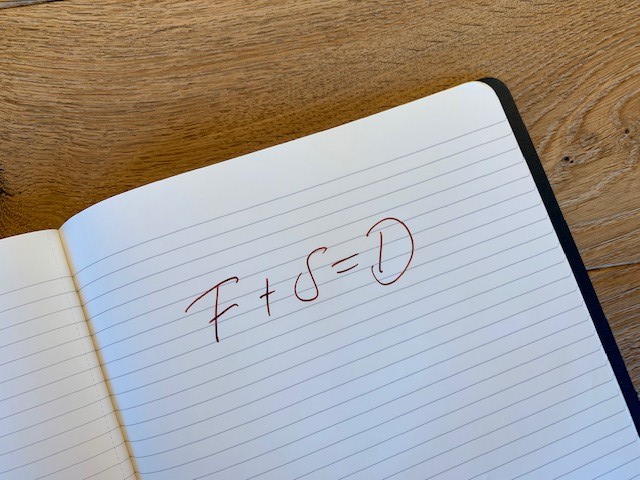 F + S = D